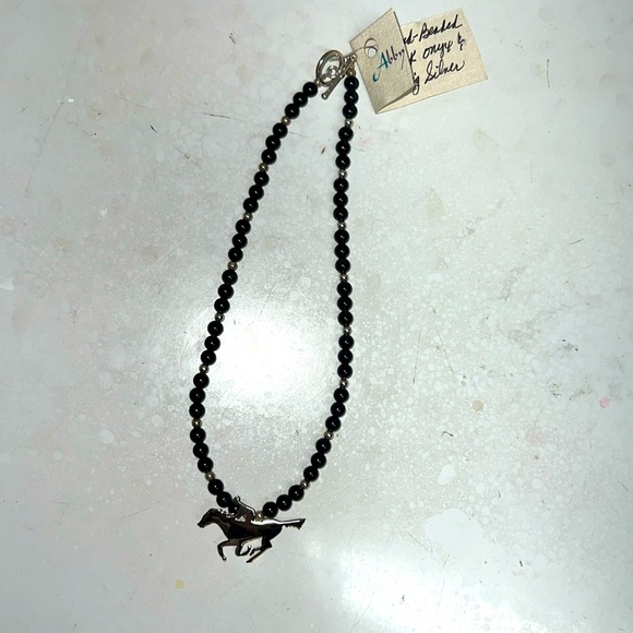 Necklace: Handmade Black Onyx and Sterling Silver - Picture 1 of 5